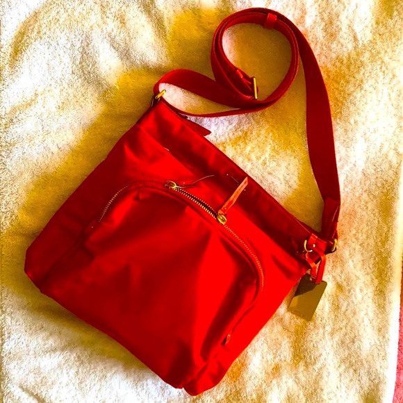 Tumi red crossbody messenger bag - Picture 1 of 6